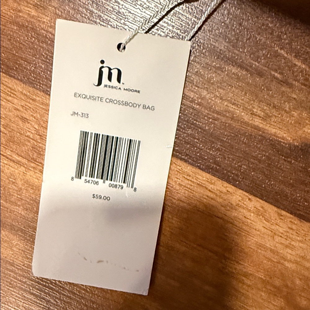 JM Pebble Leather Crossbody Bag in Light Gray - Picture 2 of 4